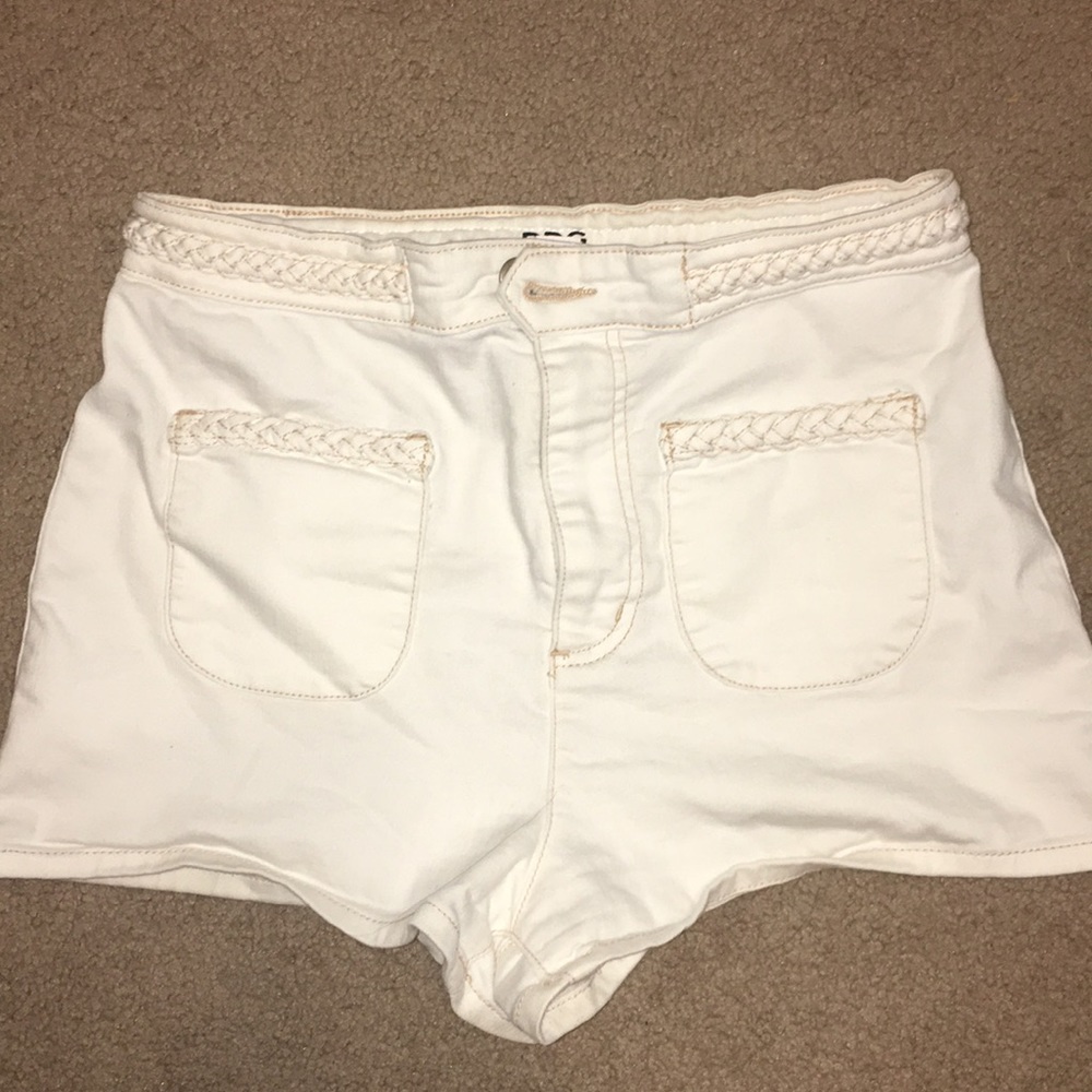 Urban outfitters white jean shorts